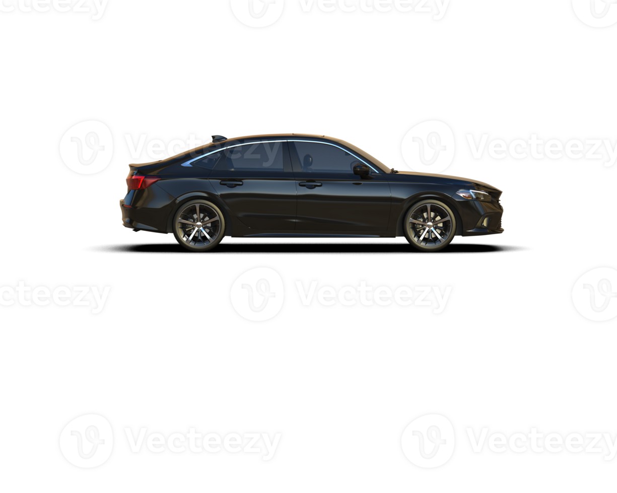 Modern car isolated on background. 3d rendering - illustration png