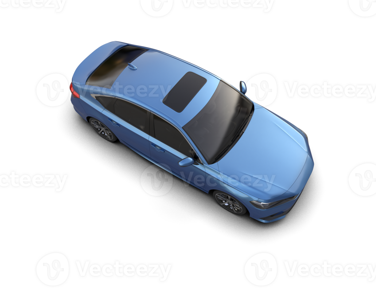 Modern car isolated on background. 3d rendering - illustration png