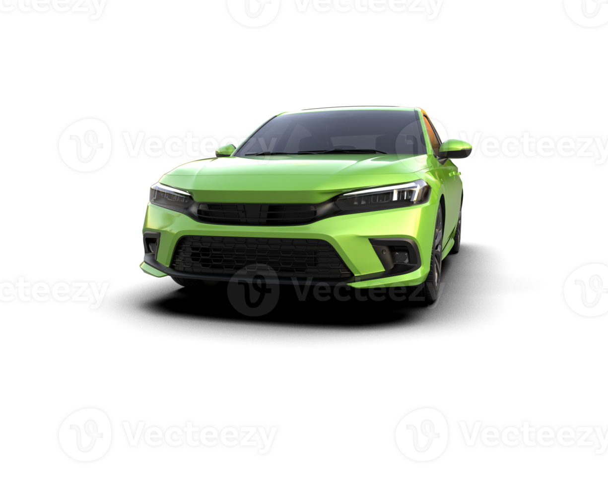 Modern car isolated on background. 3d rendering - illustration png