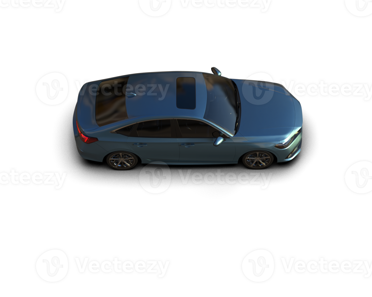 Modern car isolated on background. 3d rendering - illustration png