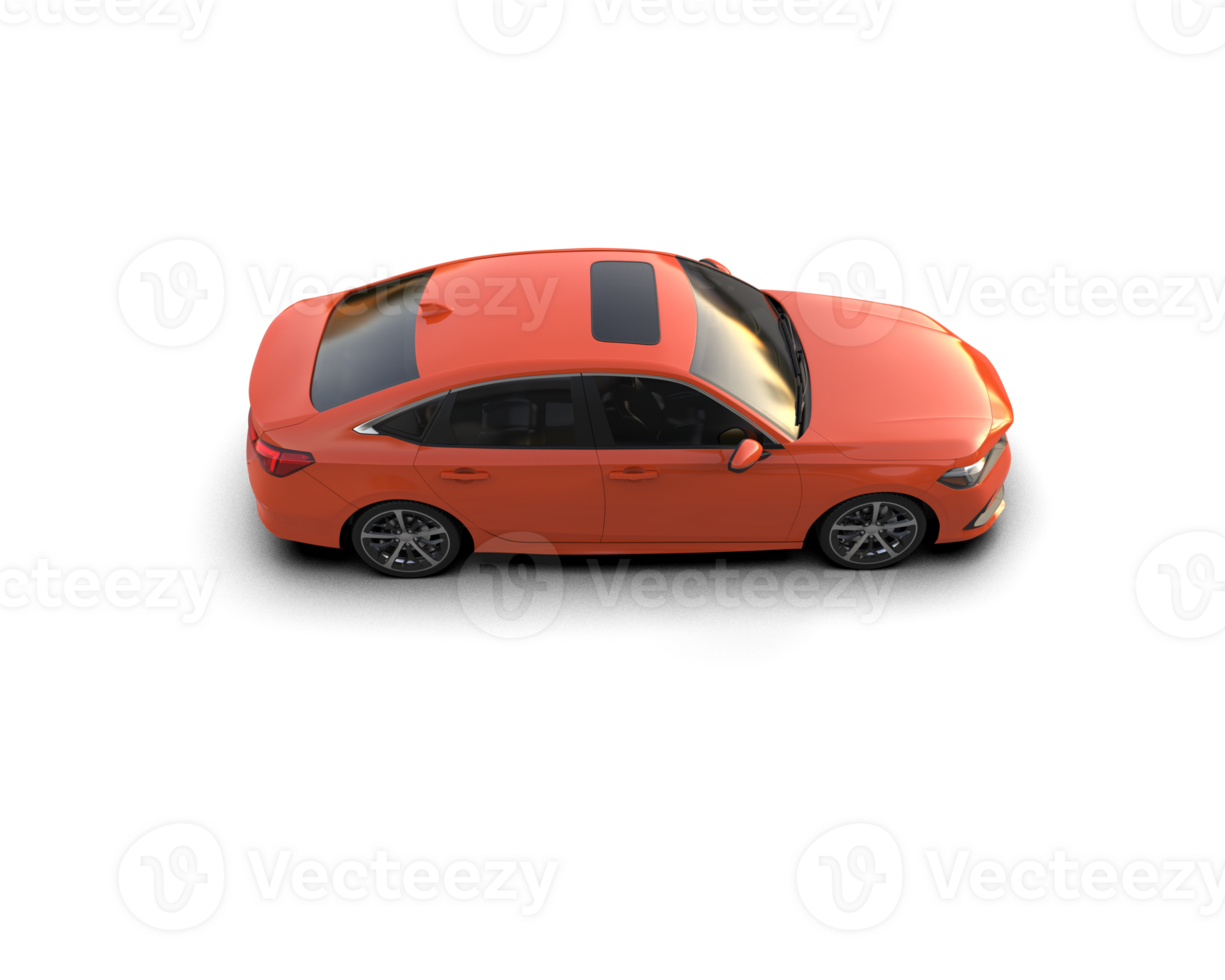Modern car isolated on background. 3d rendering - illustration png