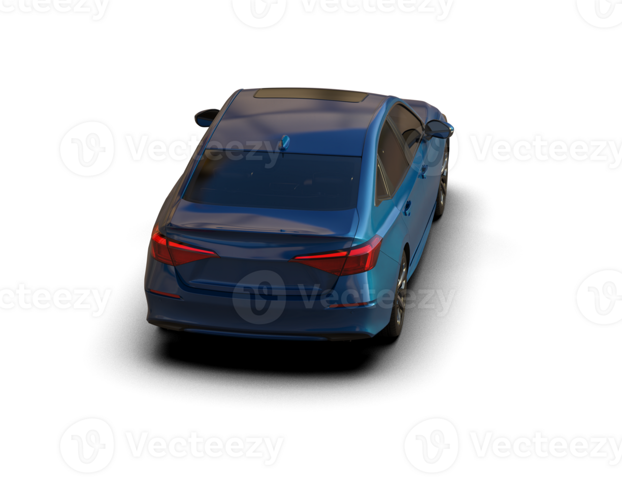 Modern car isolated on background. 3d rendering - illustration png