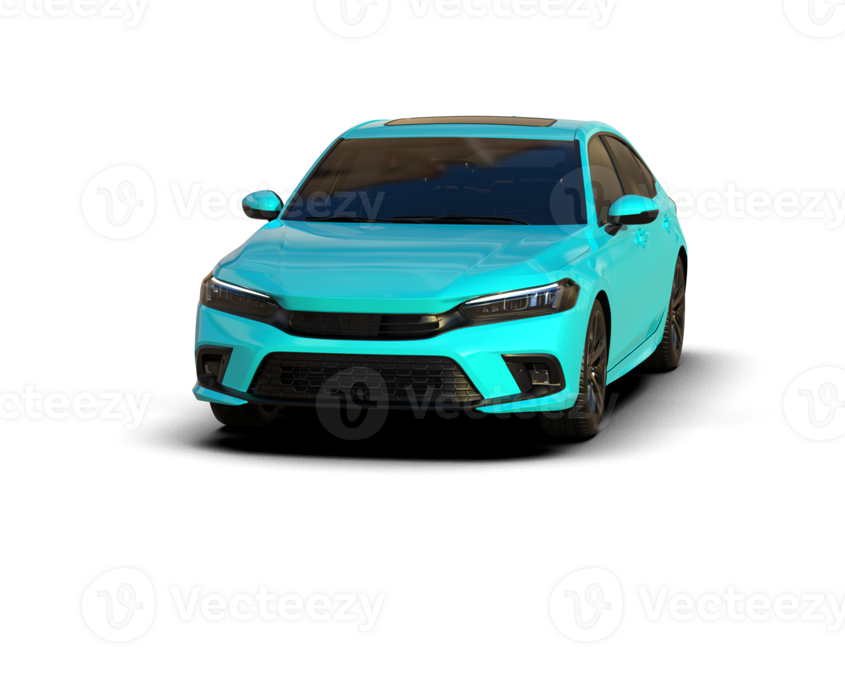 Modern car isolated on background. 3d rendering - illustration png