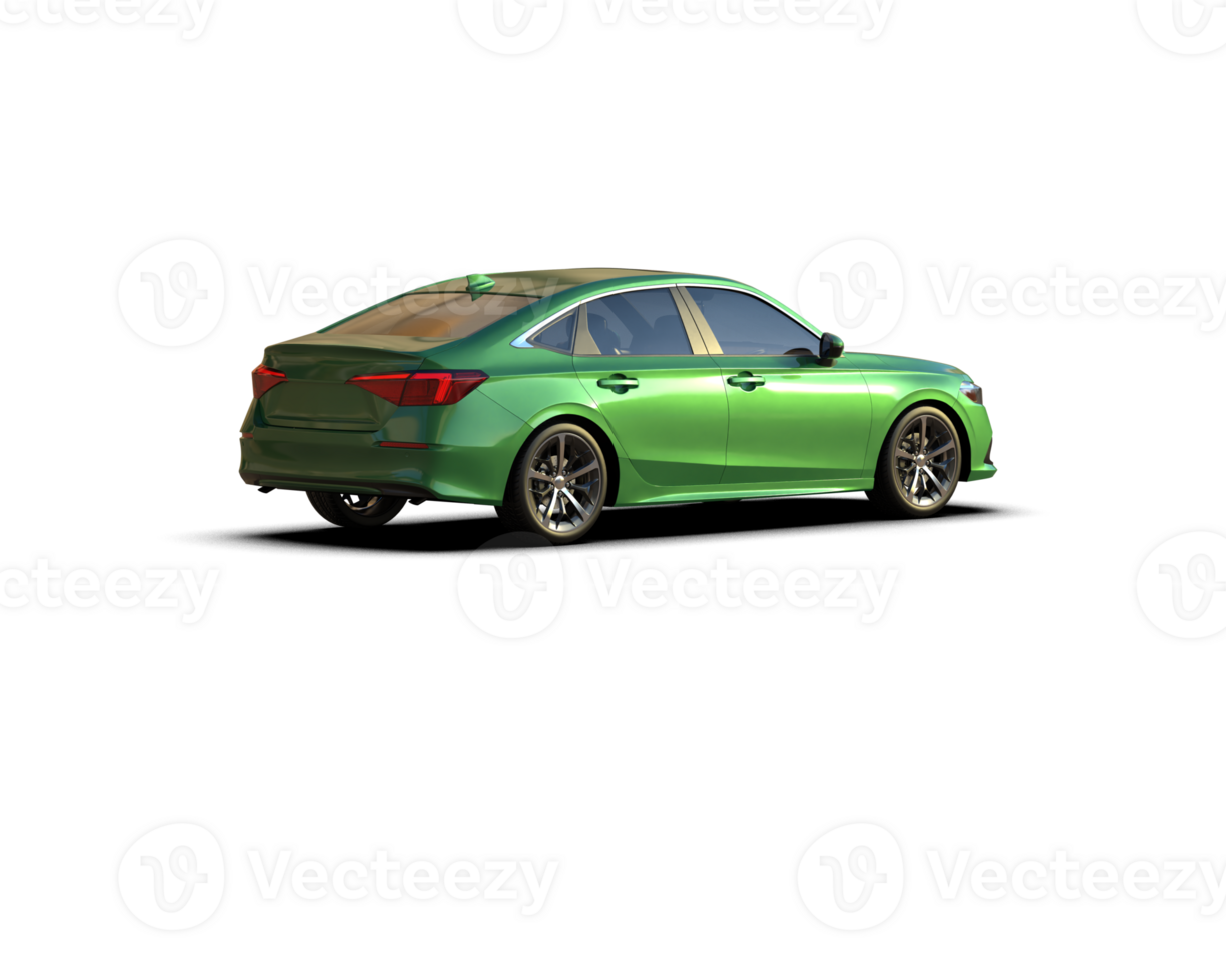Modern car isolated on background. 3d rendering - illustration png