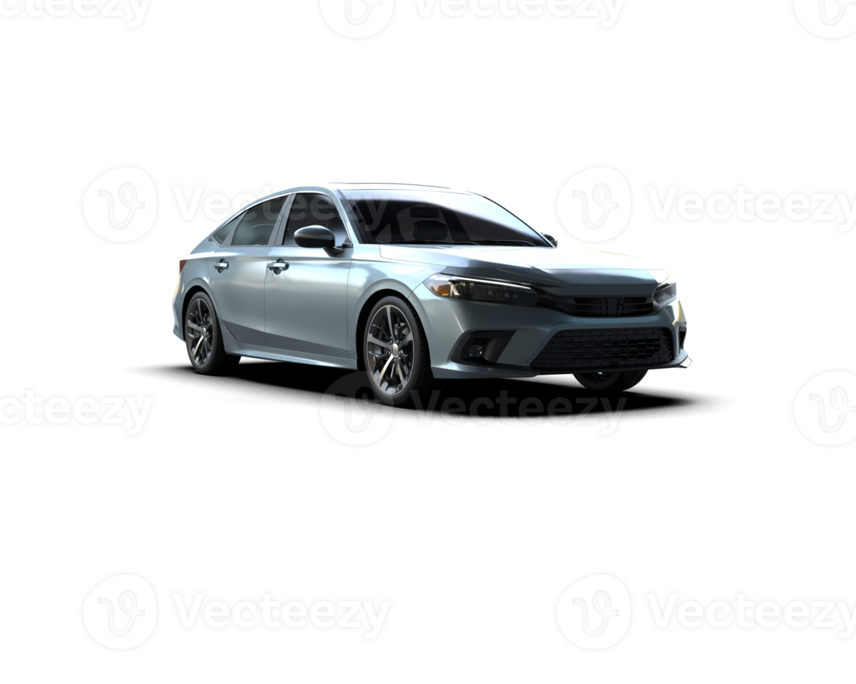 Modern car isolated on background. 3d rendering - illustration png