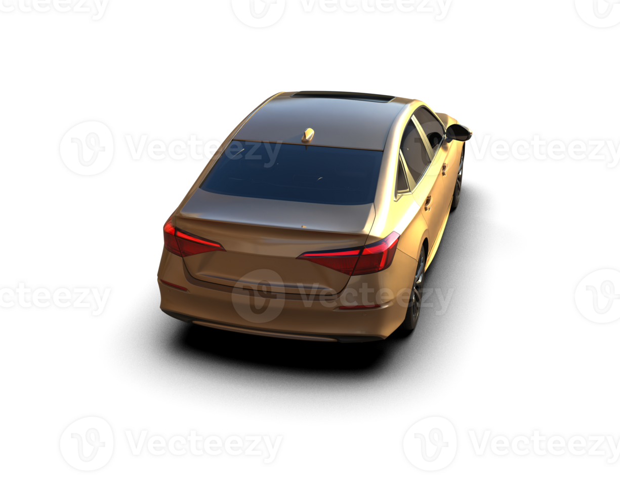 Modern car isolated on background. 3d rendering - illustration png