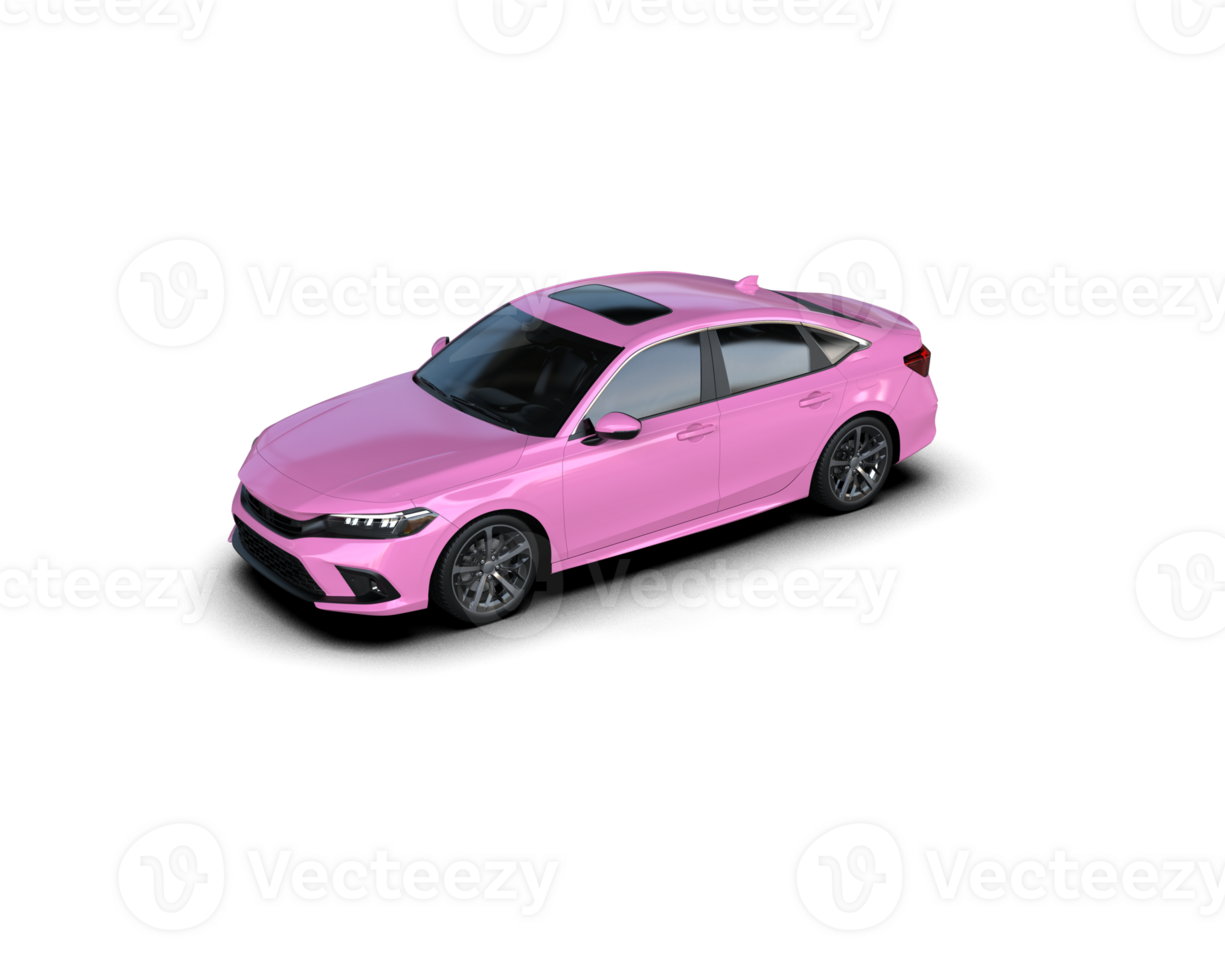 Modern car isolated on background. 3d rendering - illustration png