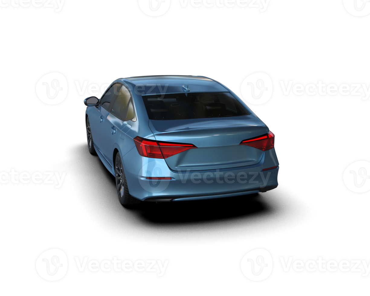Modern car isolated on background. 3d rendering - illustration png
