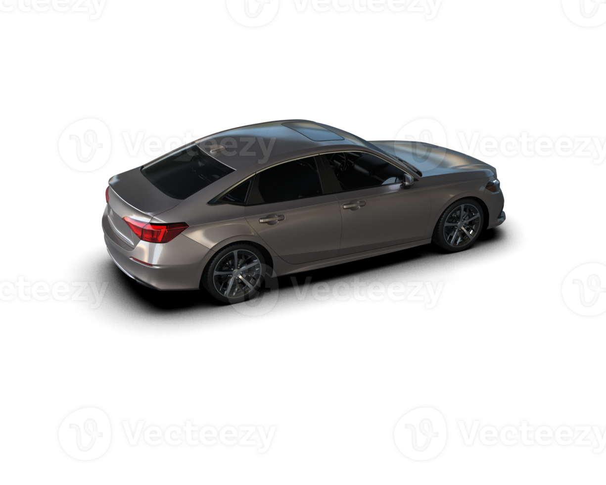 Modern car isolated on background. 3d rendering - illustration png