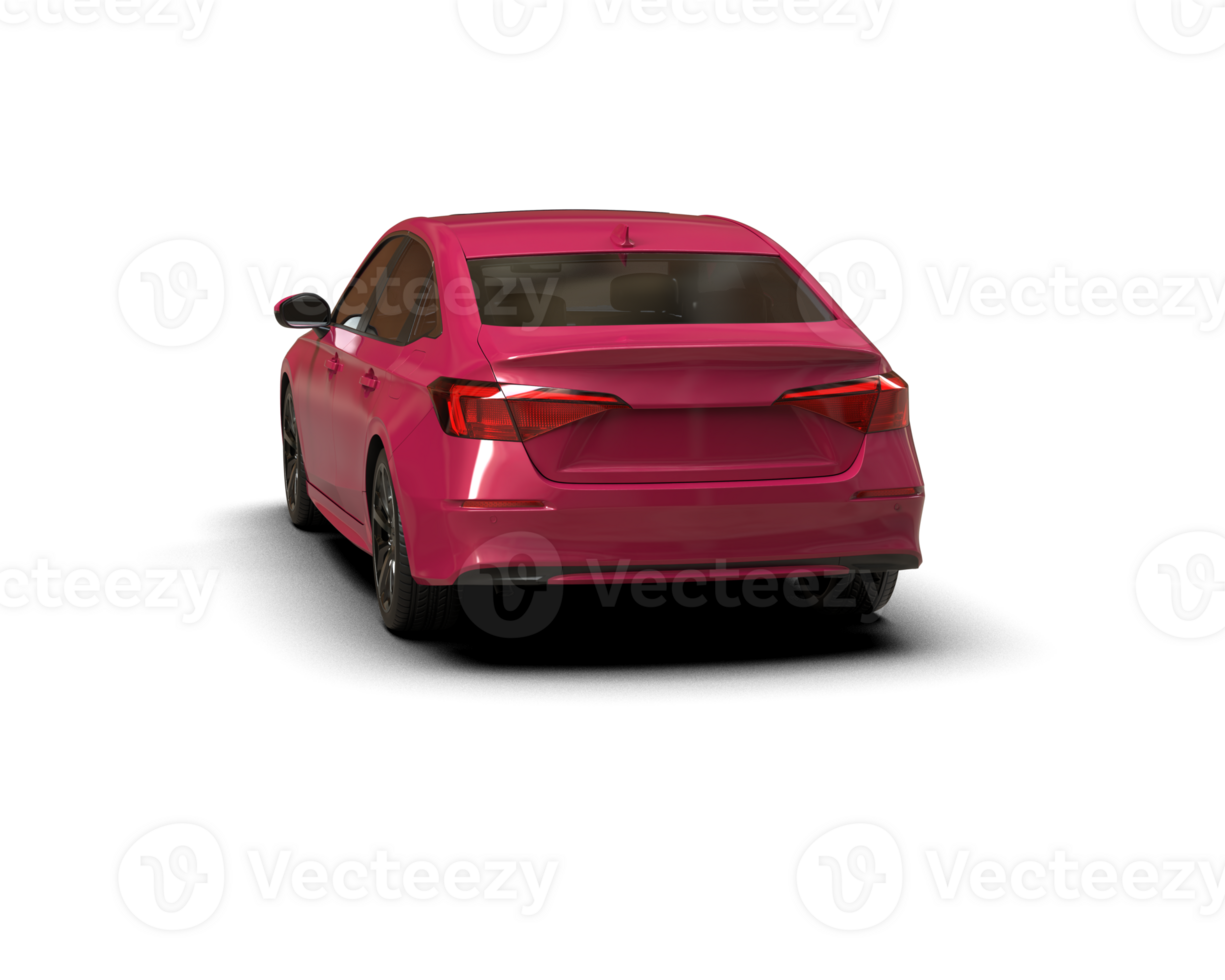 Modern car isolated on background. 3d rendering - illustration png