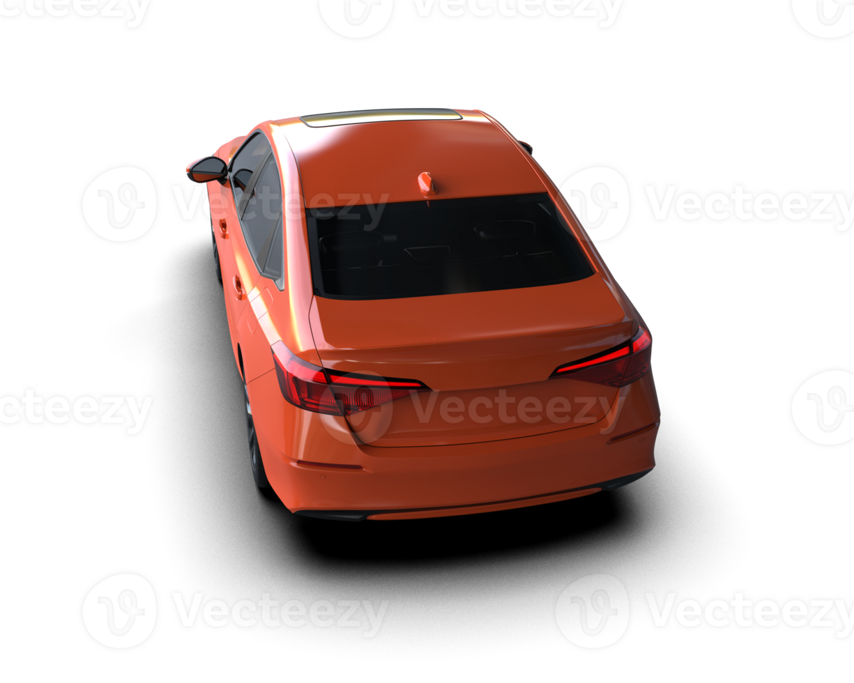 Modern car isolated on background. 3d rendering - illustration png