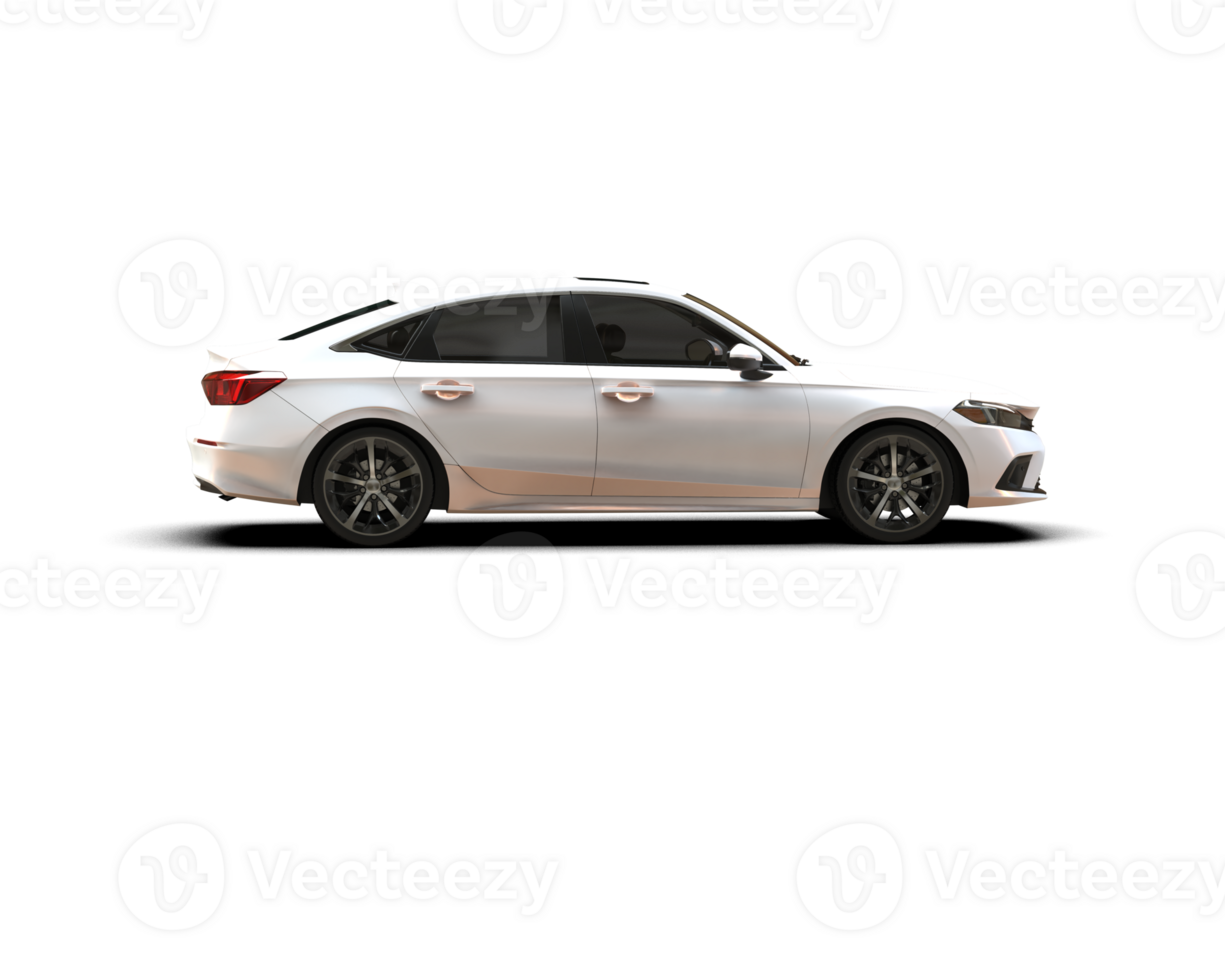 Modern car isolated on background. 3d rendering - illustration png