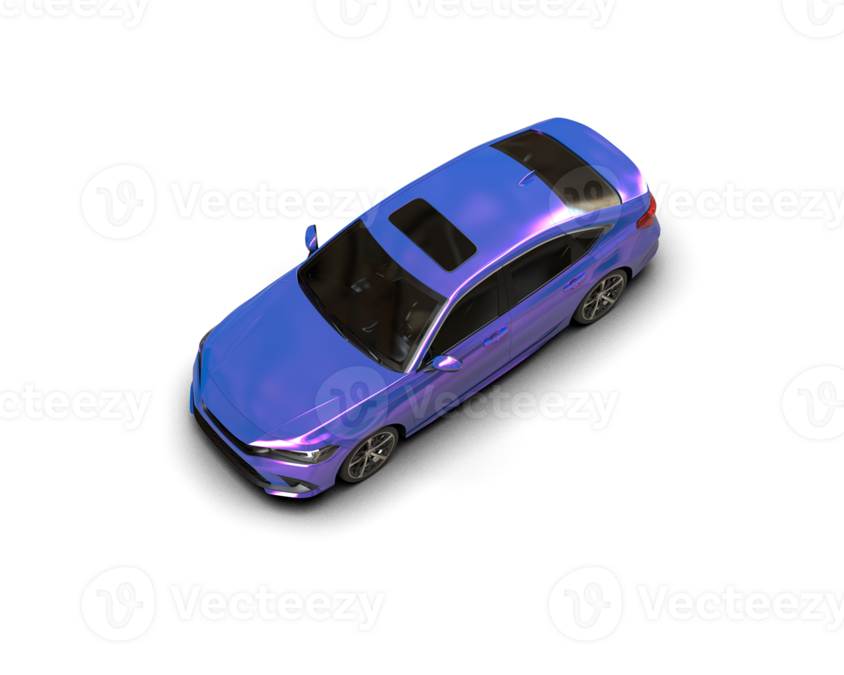 Modern car isolated on background. 3d rendering - illustration png