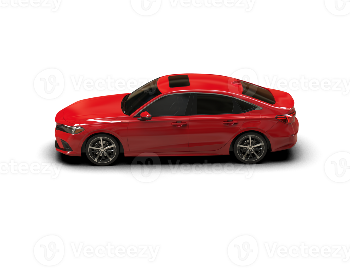 Modern car isolated on background. 3d rendering - illustration png