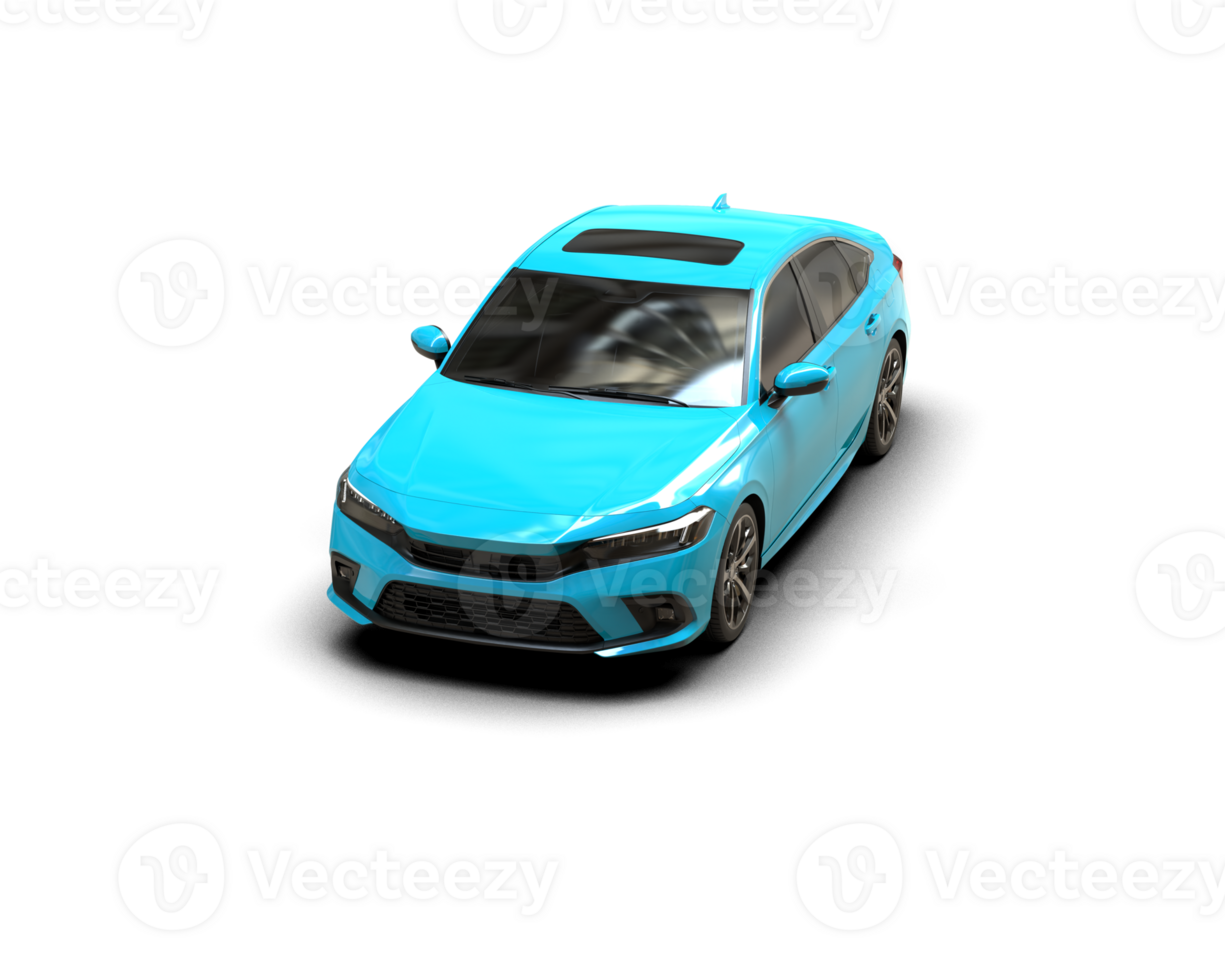 Modern car isolated on background. 3d rendering - illustration png