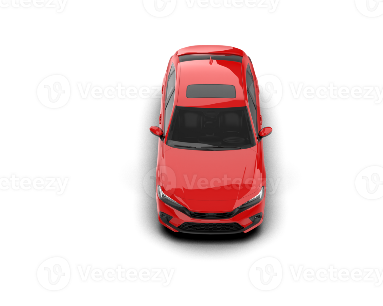 Modern car isolated on background. 3d rendering - illustration png