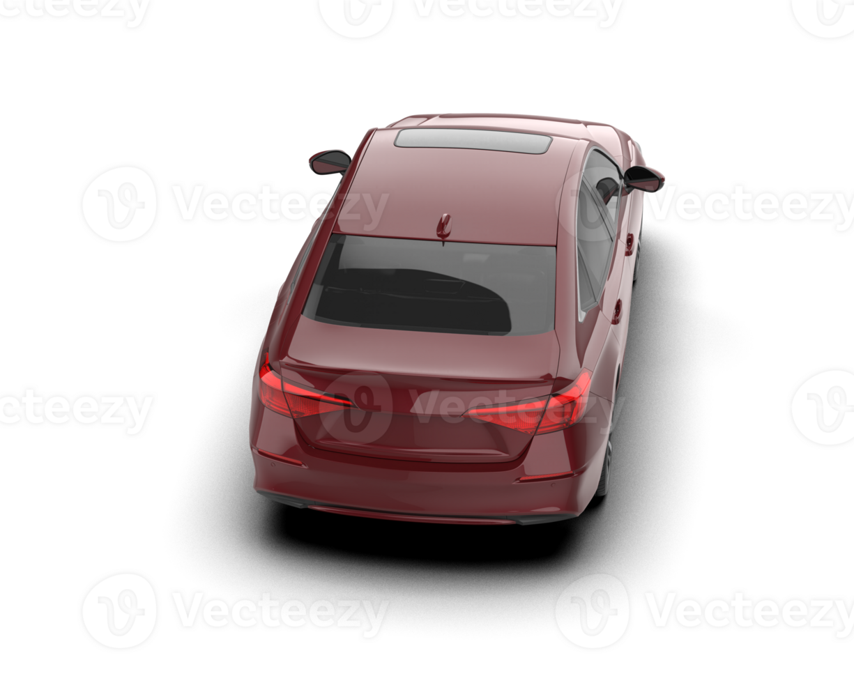 Modern car isolated on background. 3d rendering - illustration png