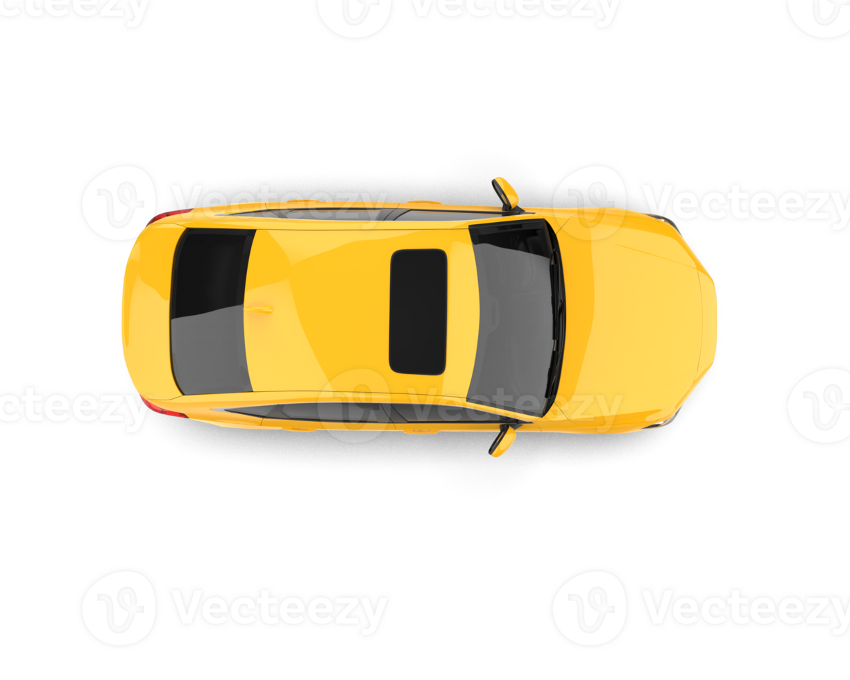 Modern car isolated on background. 3d rendering - illustration png