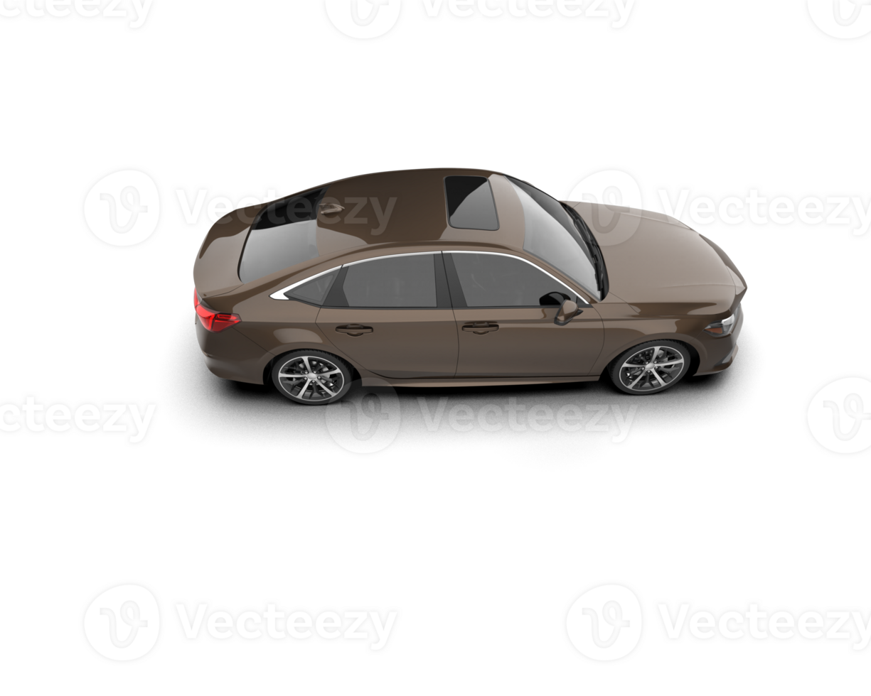 Modern car isolated on background. 3d rendering - illustration png