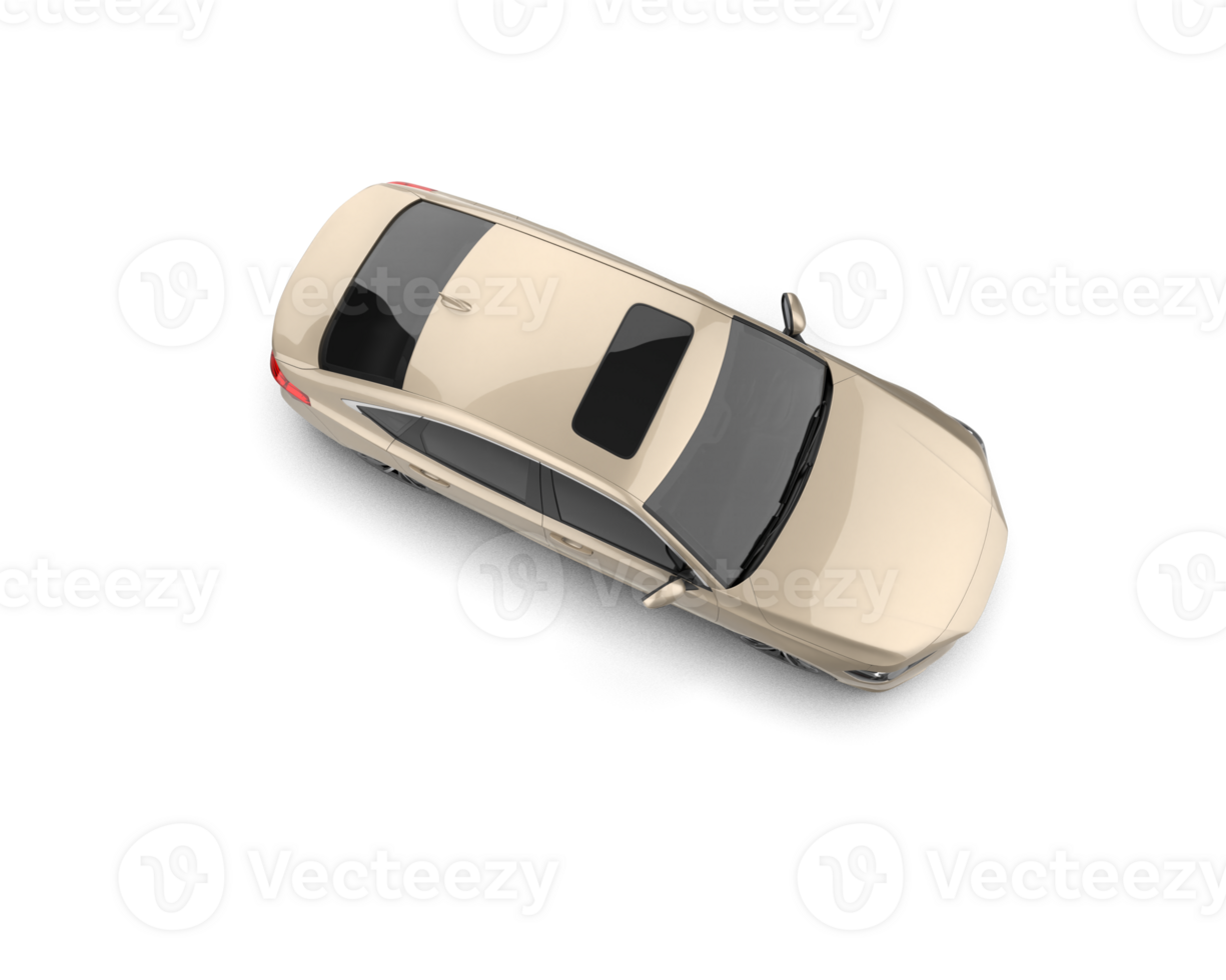 Modern car isolated on background. 3d rendering - illustration png