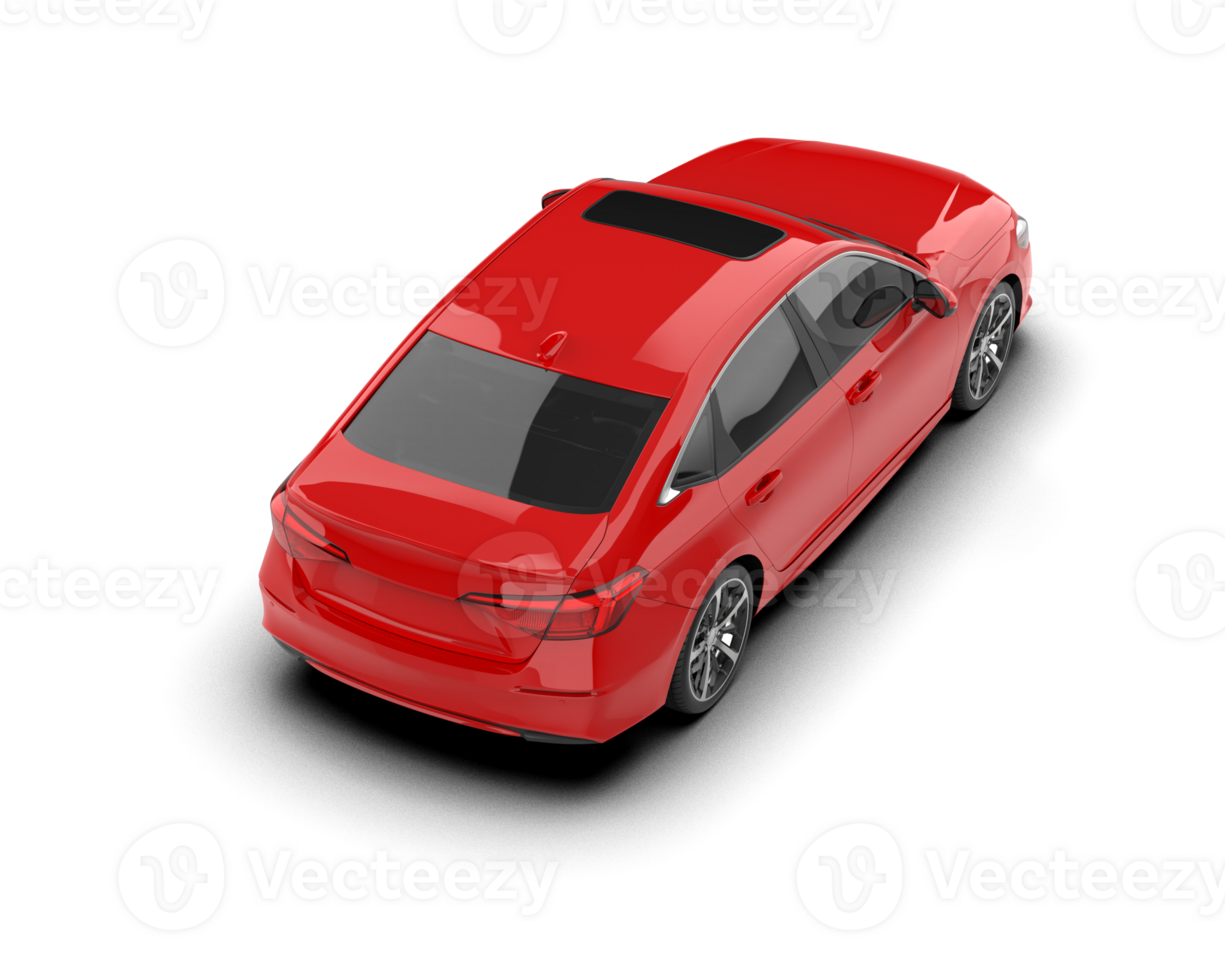 Modern car isolated on background. 3d rendering - illustration png
