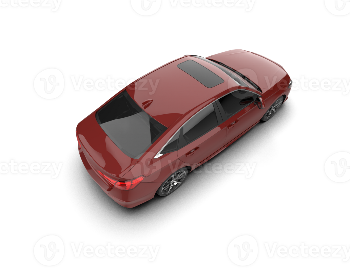 Modern car isolated on background. 3d rendering - illustration png