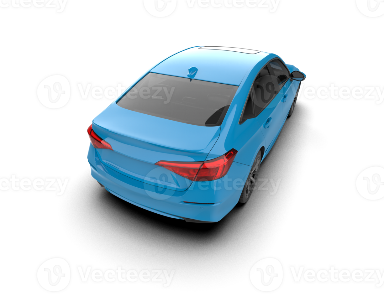 Modern car isolated on background. 3d rendering - illustration png