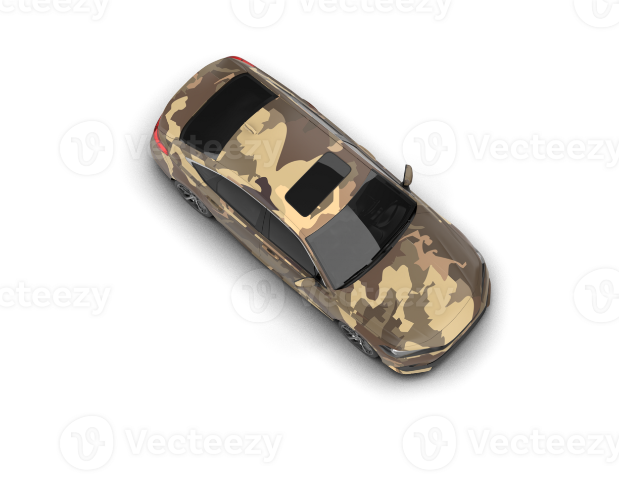 Modern car isolated on background. 3d rendering - illustration png