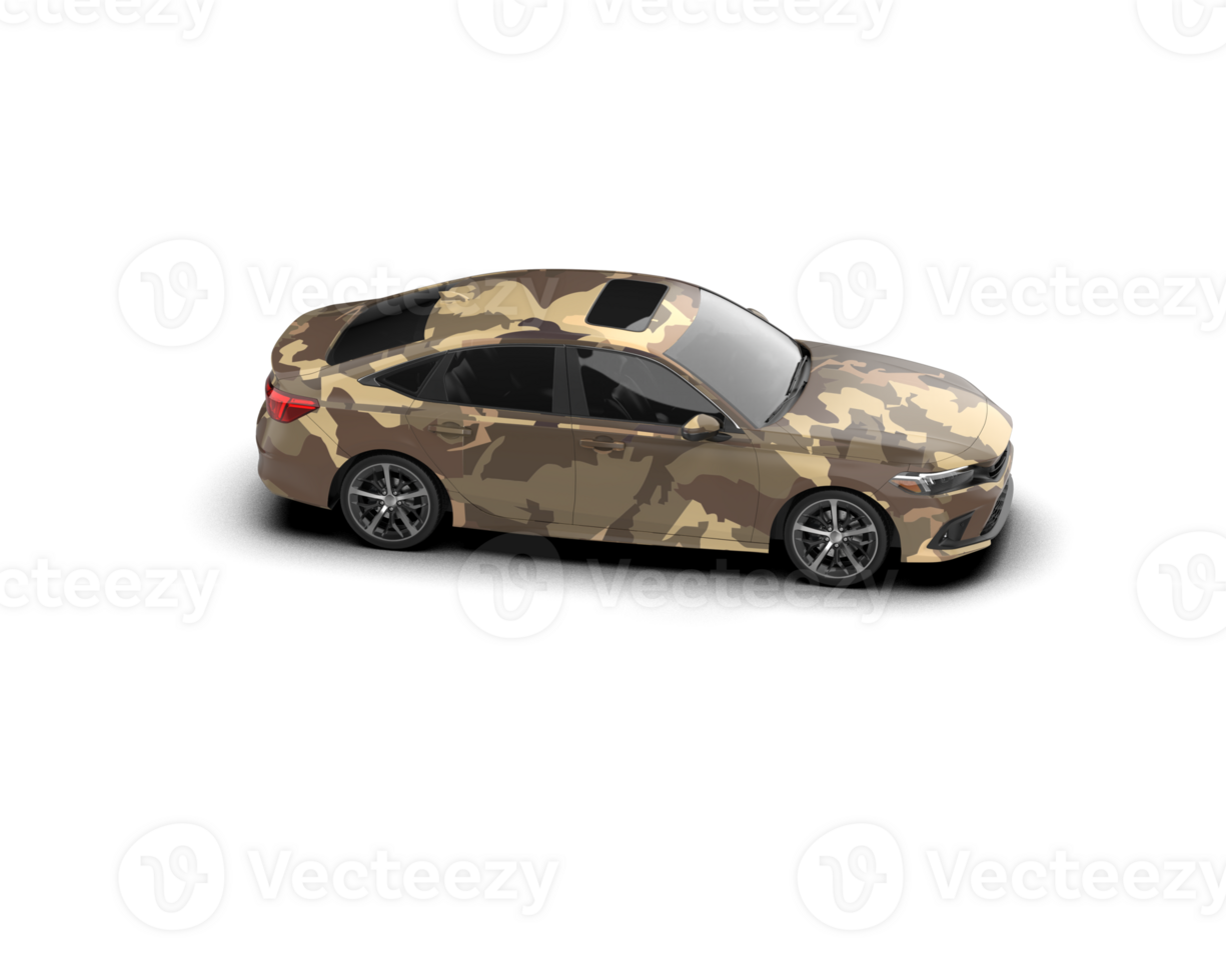 Modern car isolated on background. 3d rendering - illustration png