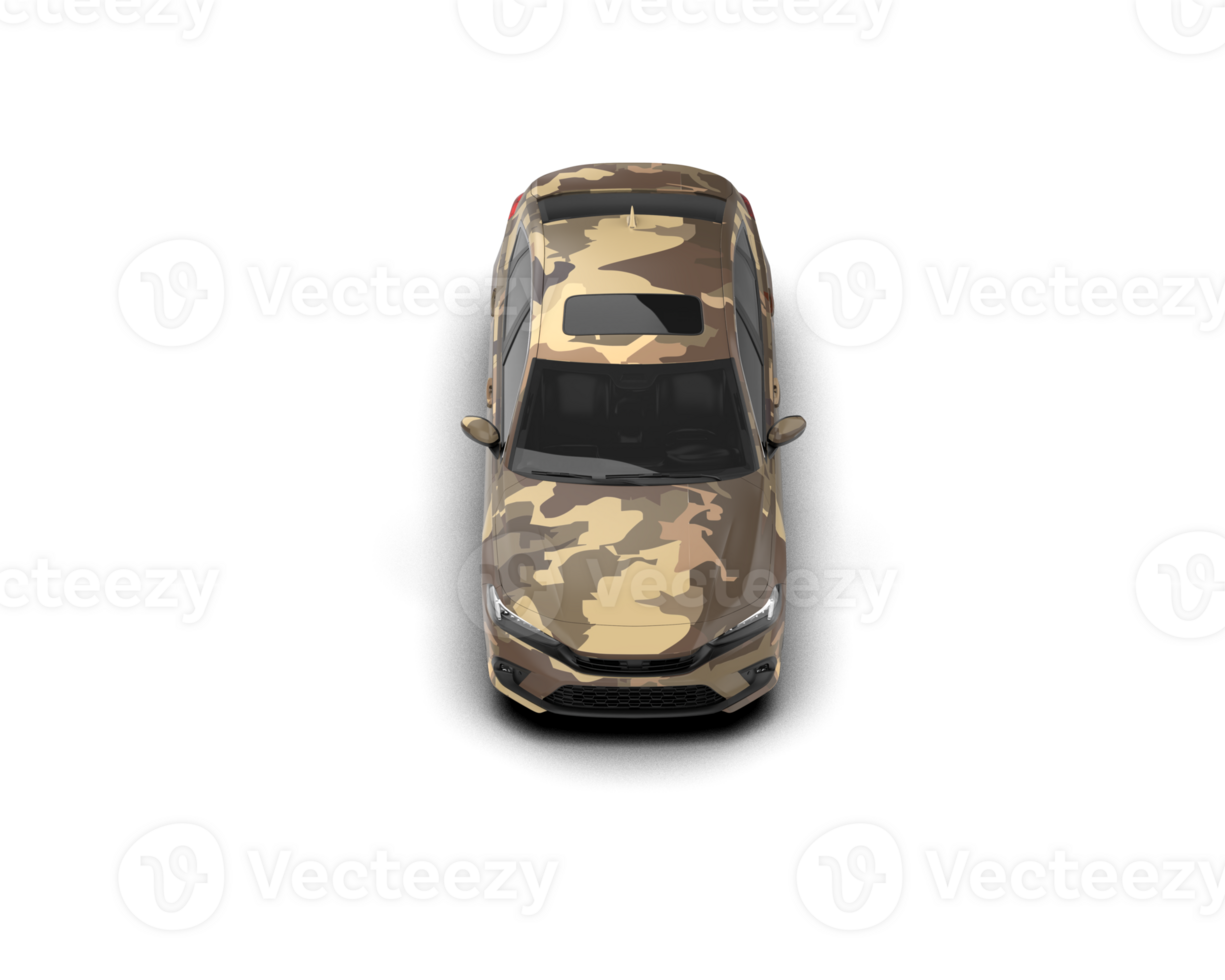 Modern car isolated on background. 3d rendering - illustration png