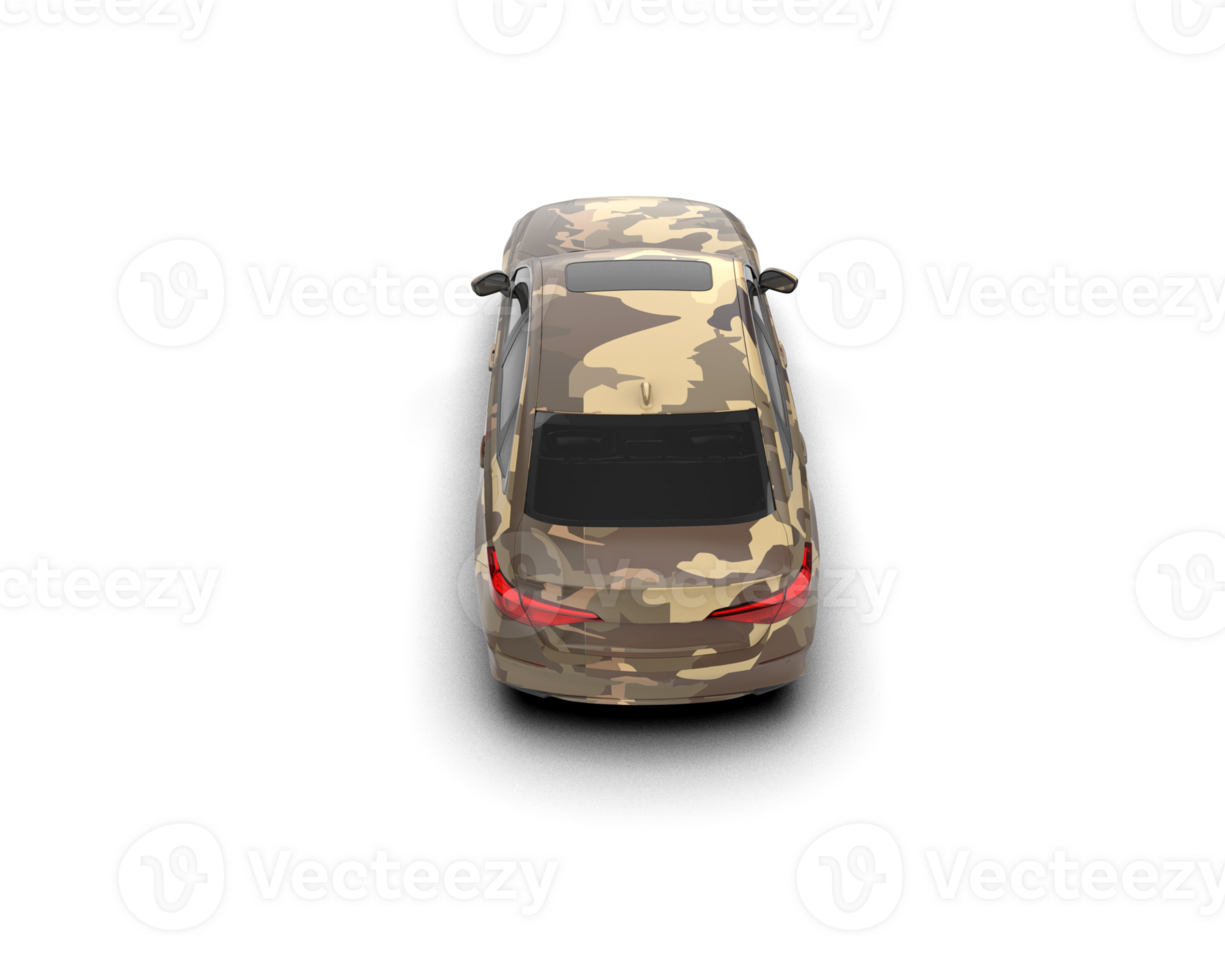 Modern car isolated on background. 3d rendering - illustration png