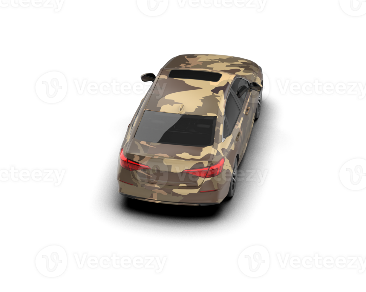 Modern car isolated on background. 3d rendering - illustration png