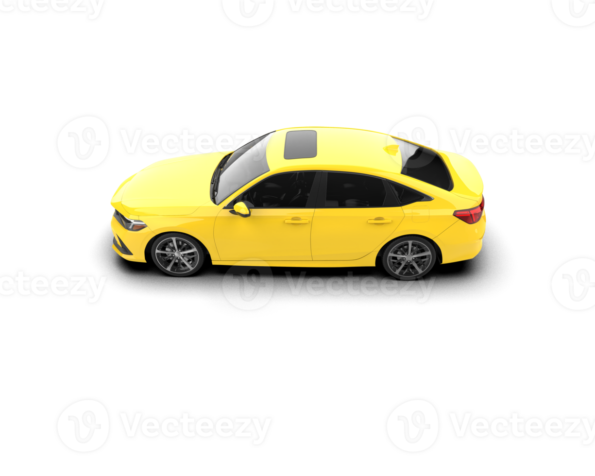 Modern car isolated on background. 3d rendering - illustration png