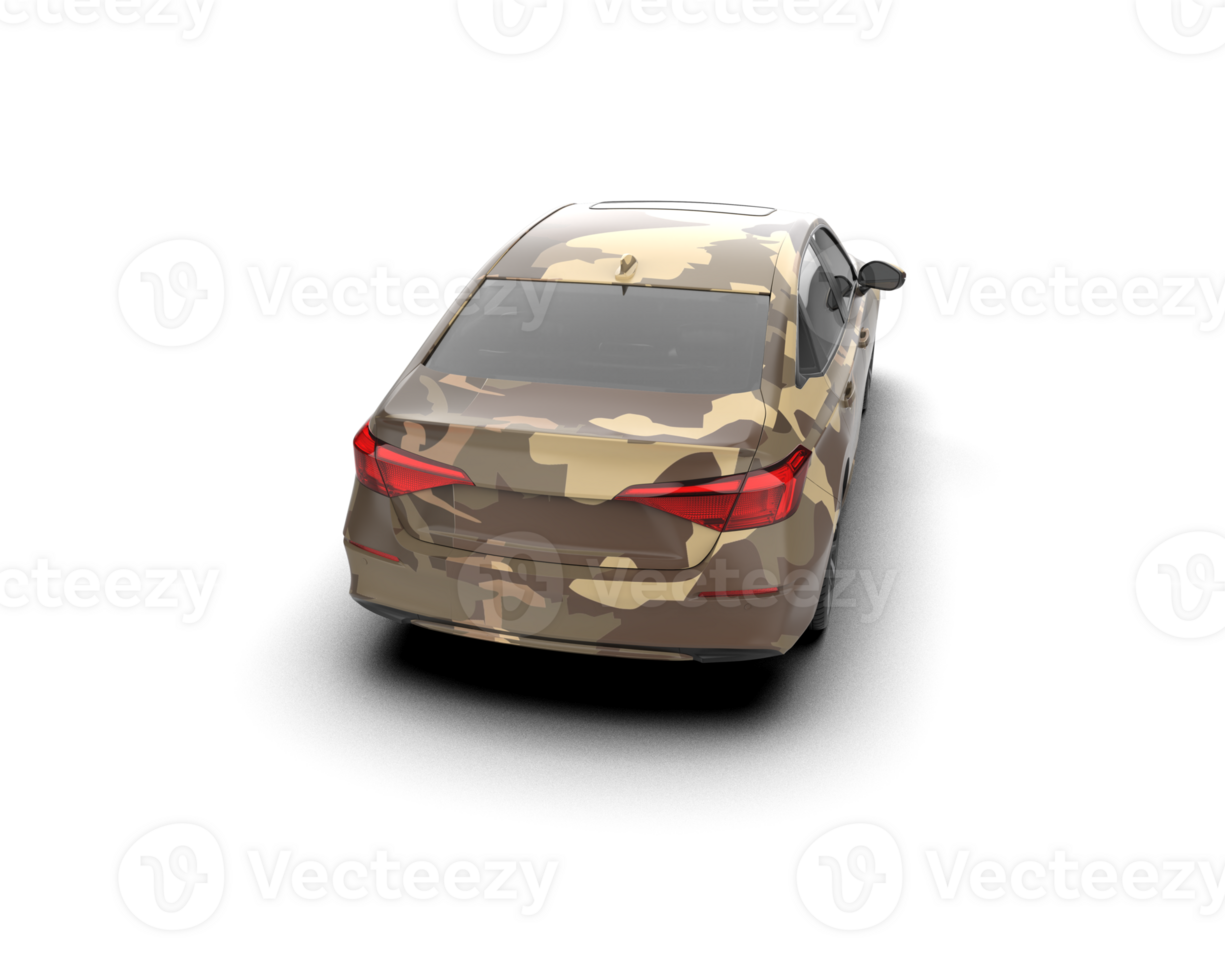 Modern car isolated on background. 3d rendering - illustration png
