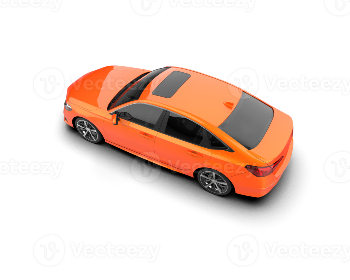 Modern car isolated on background. 3d rendering - illustration png