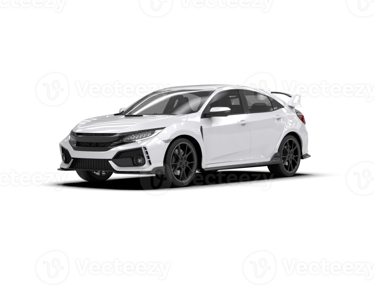 Modern car isolated on background. 3d rendering - illustration png