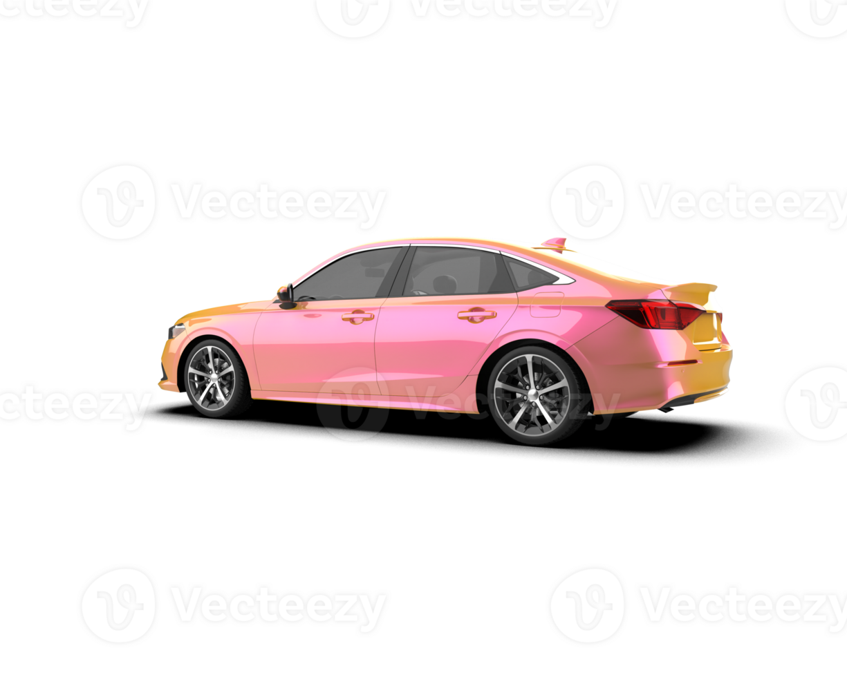 Modern car isolated on background. 3d rendering - illustration png