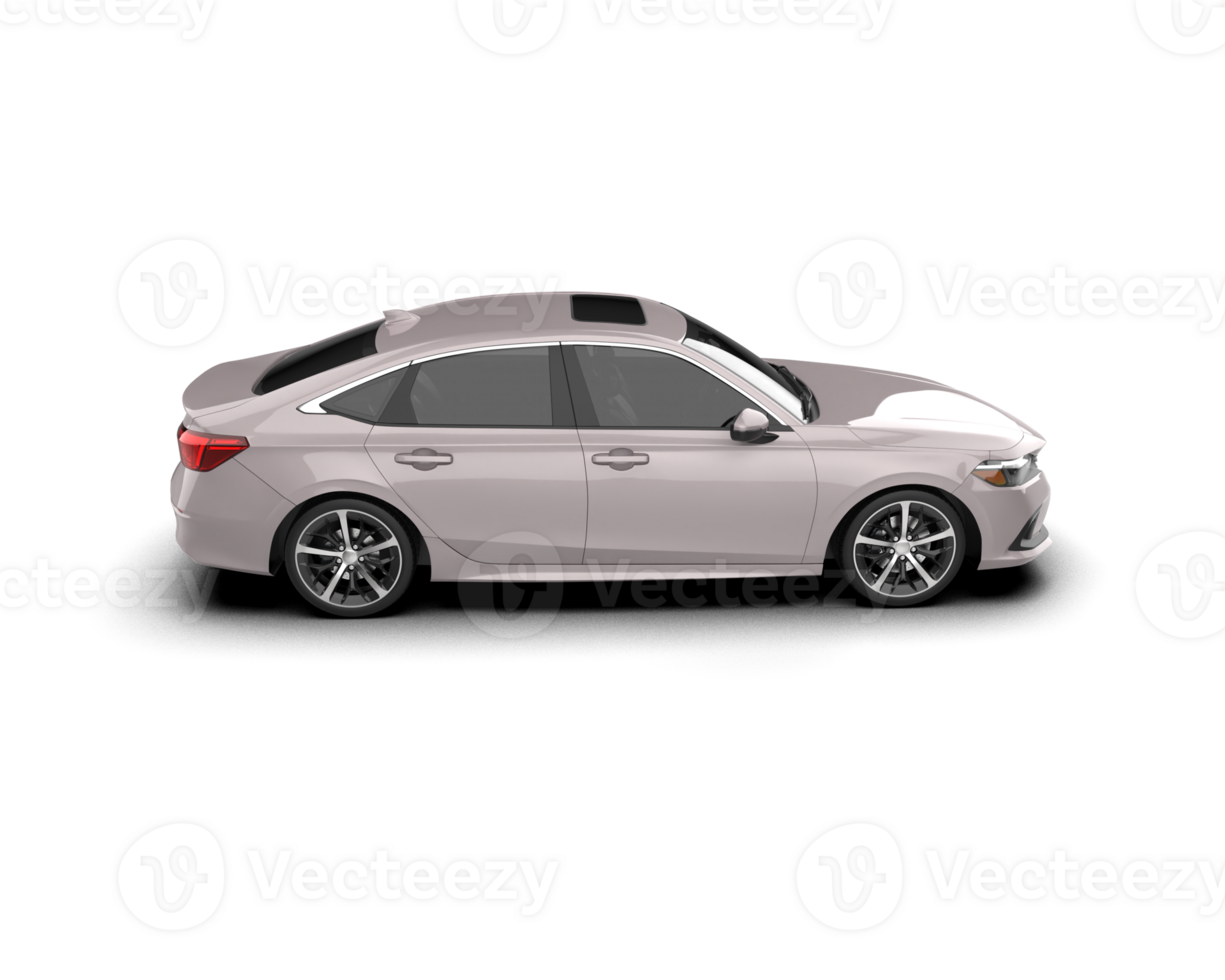 Modern car isolated on background. 3d rendering - illustration png