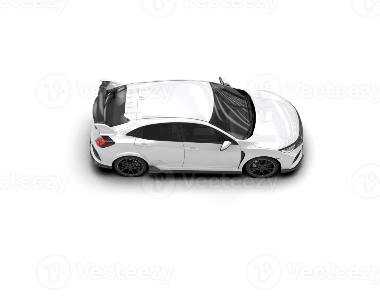 Modern car isolated on background. 3d rendering - illustration png