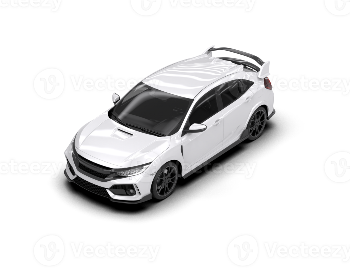 Modern car isolated on background. 3d rendering - illustration png