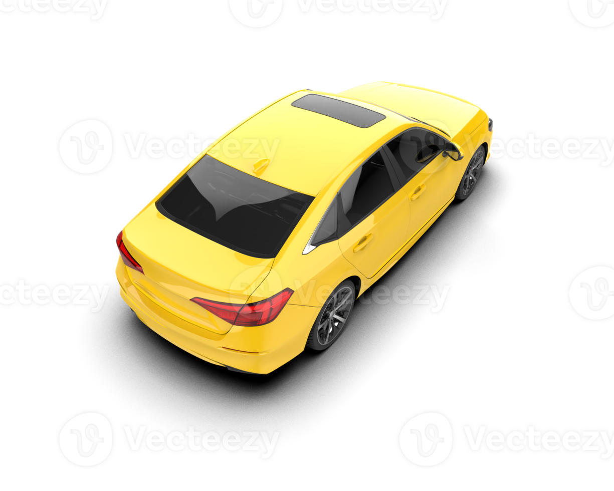 Modern car isolated on background. 3d rendering - illustration png