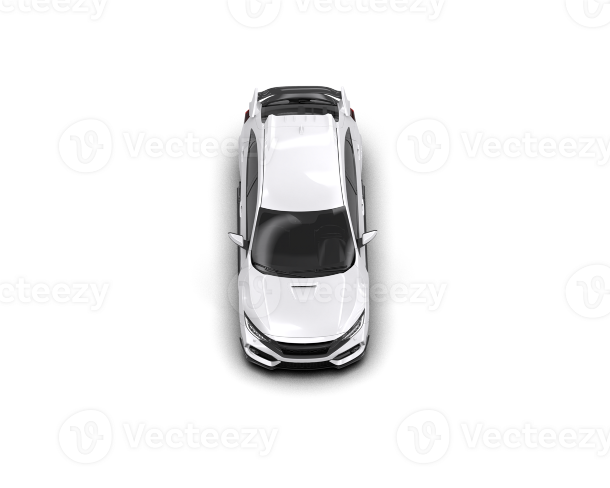 Modern car isolated on background. 3d rendering - illustration png