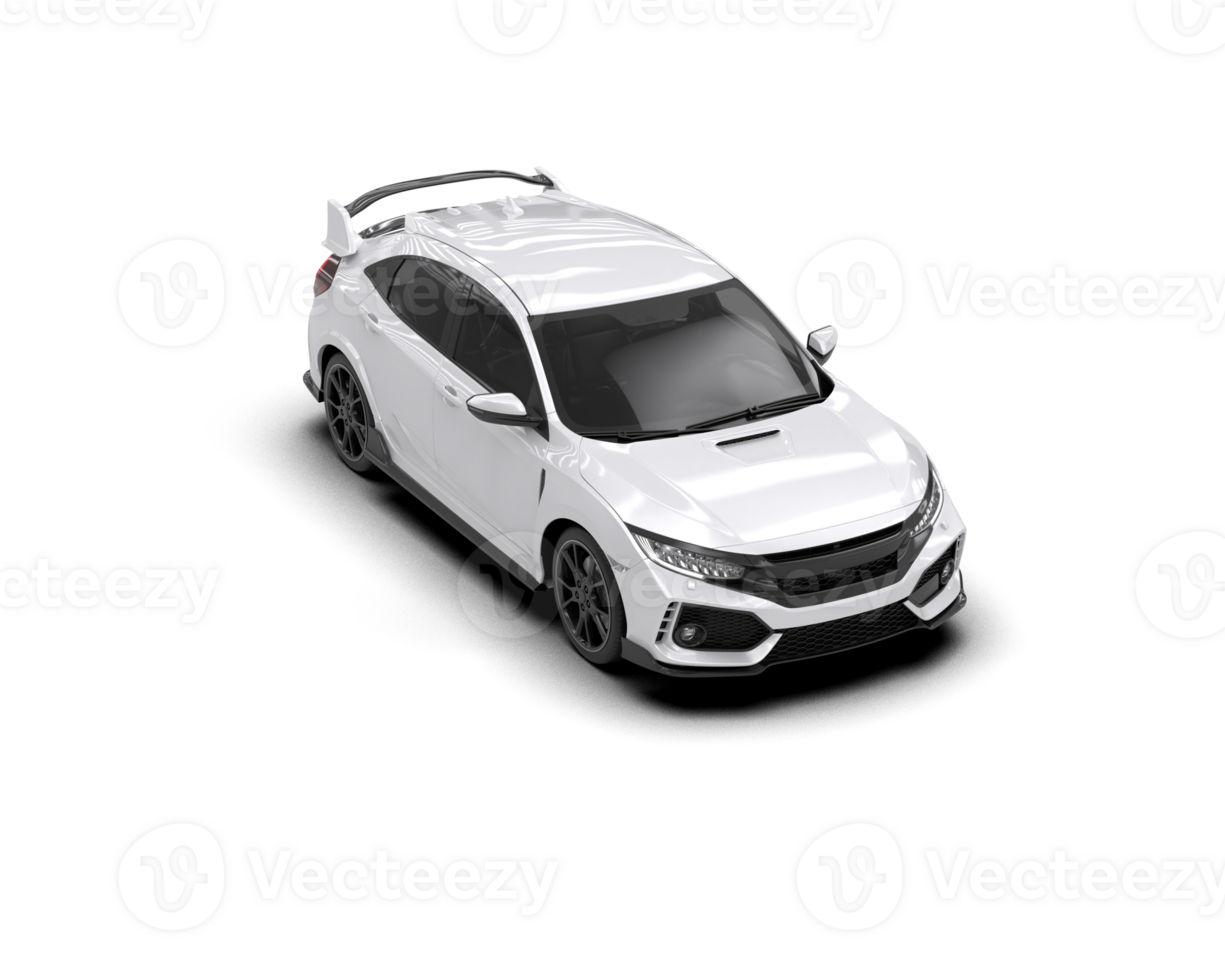 Modern car isolated on background. 3d rendering - illustration png