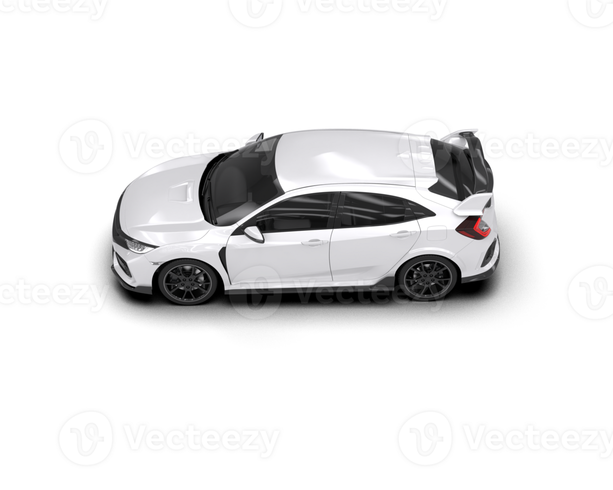 Modern car isolated on background. 3d rendering - illustration png