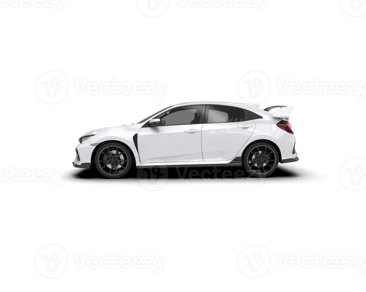 Modern car isolated on background. 3d rendering - illustration png