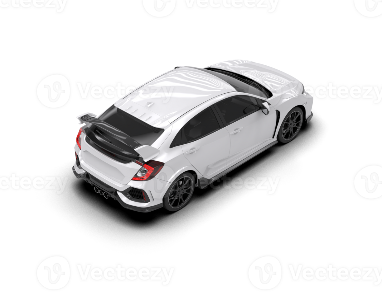 Modern car isolated on background. 3d rendering - illustration png