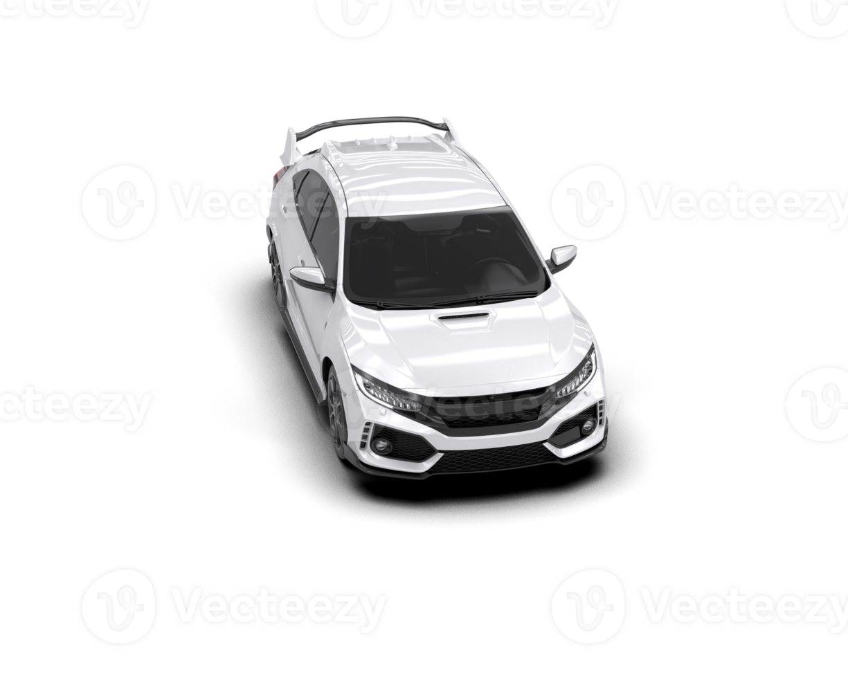 Modern car isolated on background. 3d rendering - illustration png