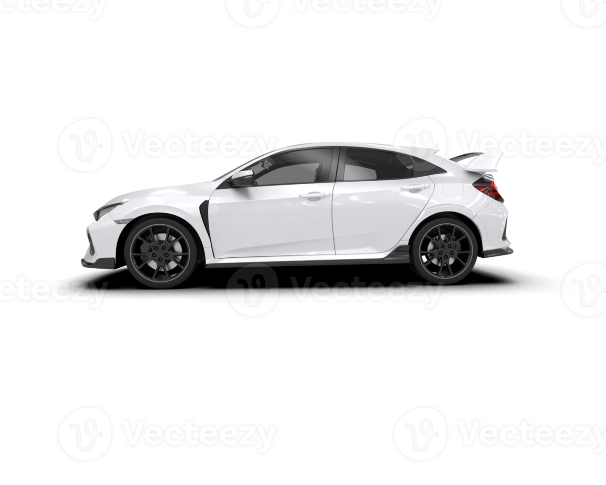 Modern car isolated on background. 3d rendering - illustration png