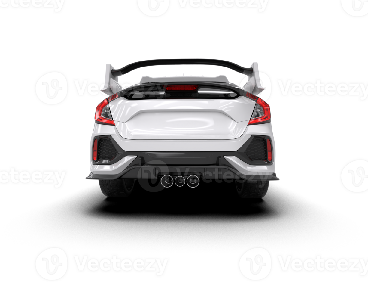 Modern car isolated on background. 3d rendering - illustration png