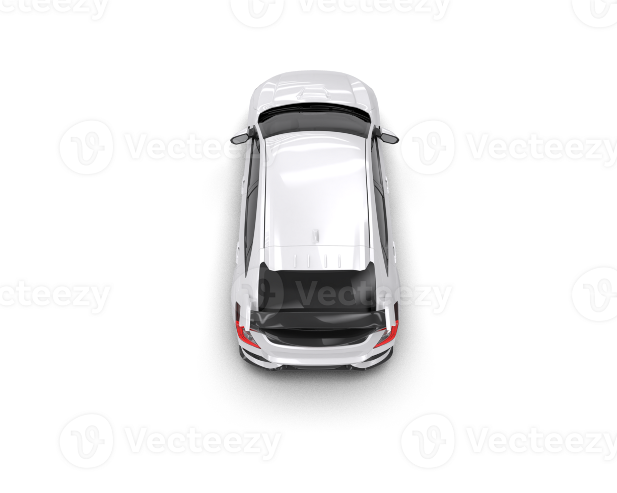 Modern car isolated on background. 3d rendering - illustration png